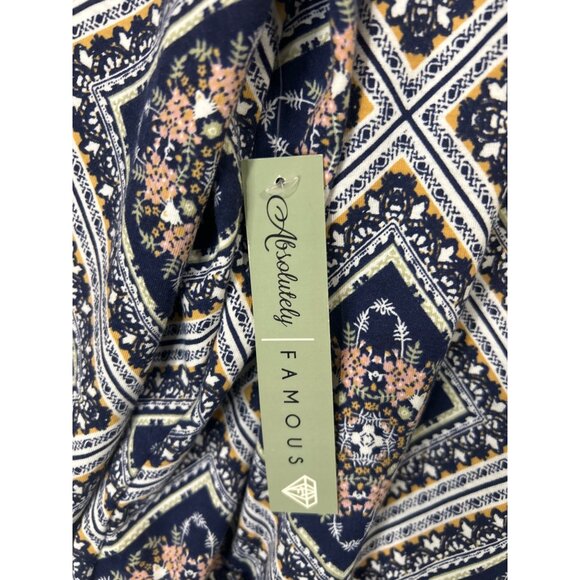 New With Tags Women's XL Absolutely Famous Print Peasant Top NWT - Picture 8 of 12